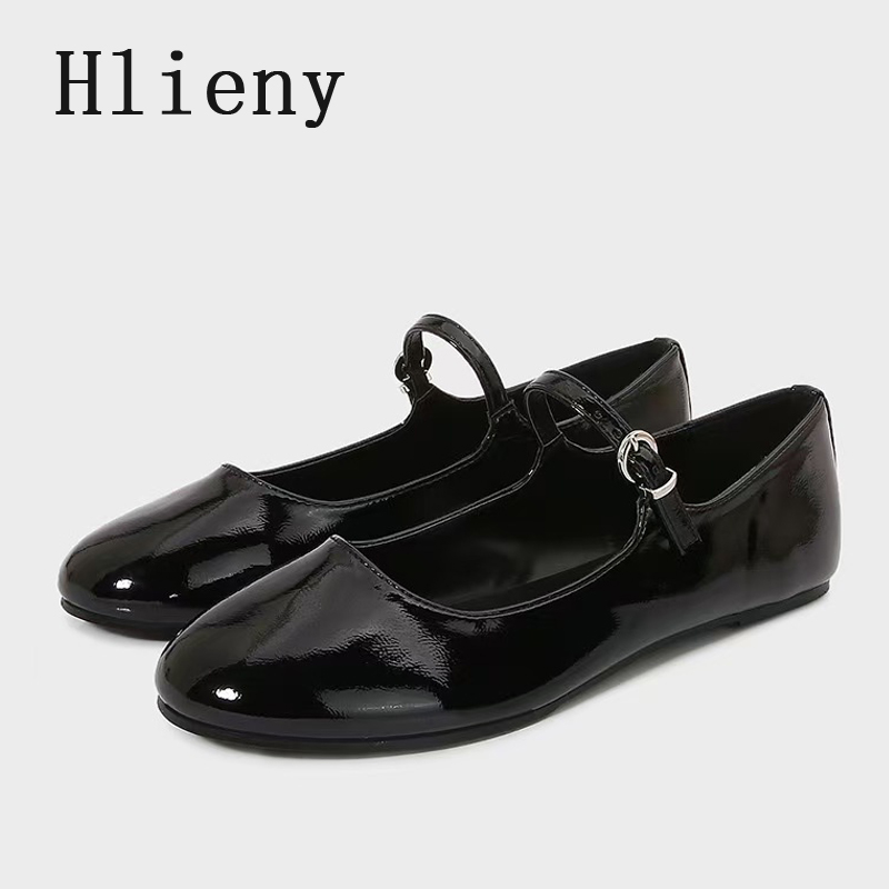 Street Fashion Brand - Hlieny Brand Design Black Patent Leather