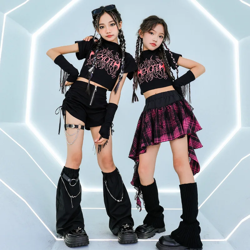 Street Fashion Outfit Girl - Fashion Girls Kpop Jazz Dance Costume