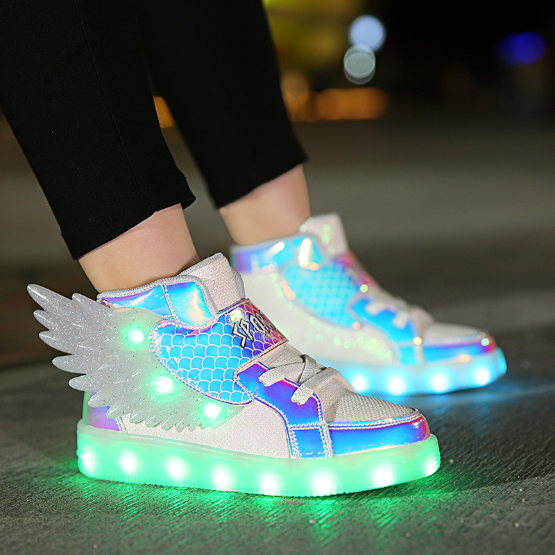 Street Fashion Boy - Luminous Kids Shoes Fashion Street Hip-hop