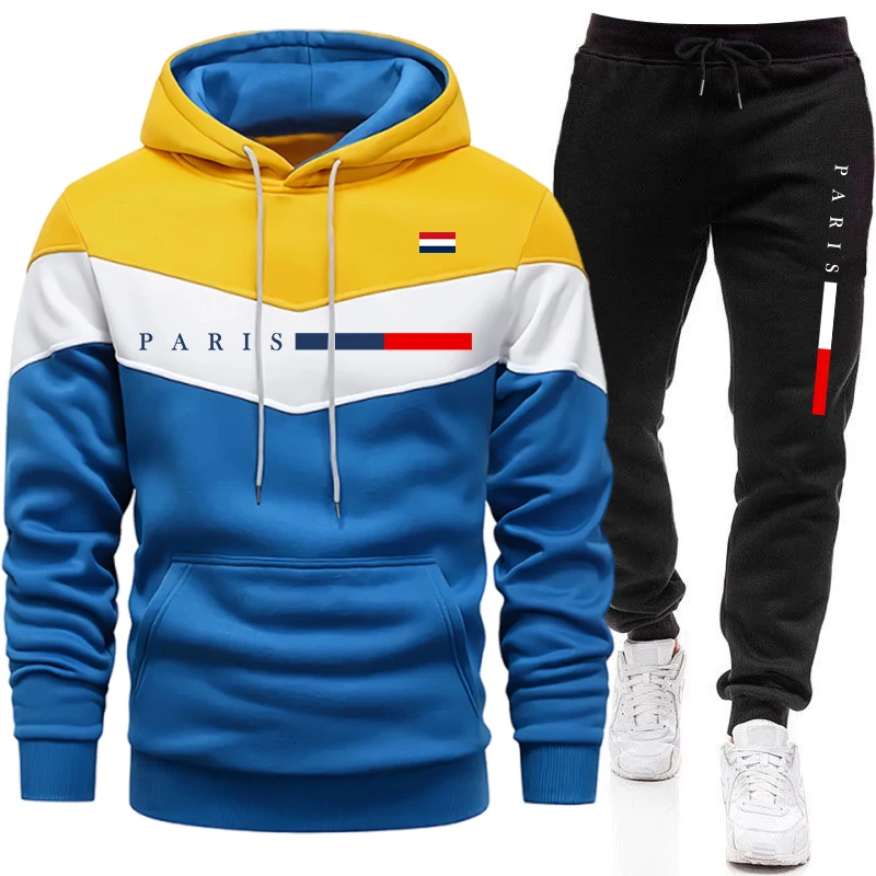 Street Fashion Male - Urban Casual Fashion Hoodie Sportswear Paris