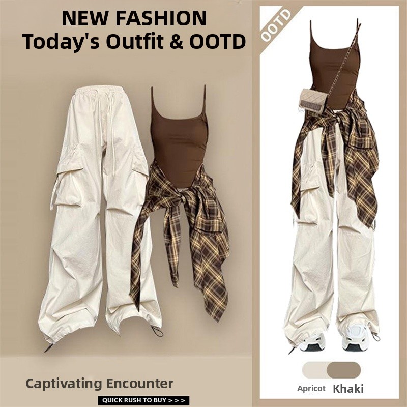 Street Fashion Outfit Girl - Korean Style Casual Versatile Long Pants