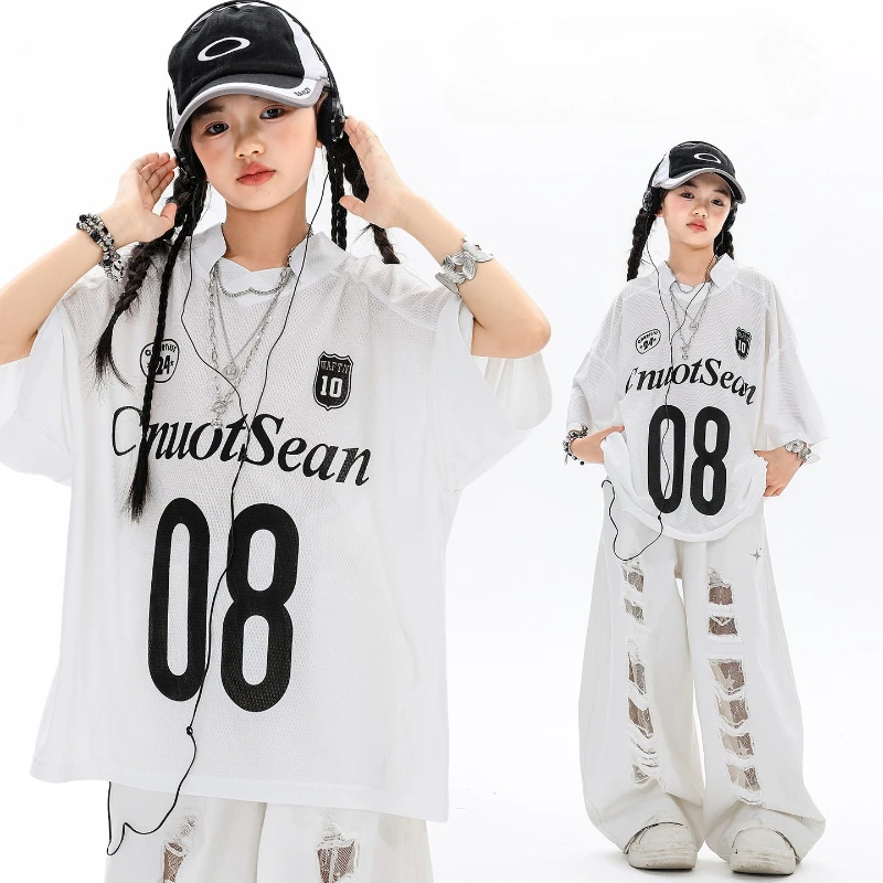 Girls ‌Hip Hop Mesh T-shirt St - مراجعة Street Fashion Outfit Girl وسعره