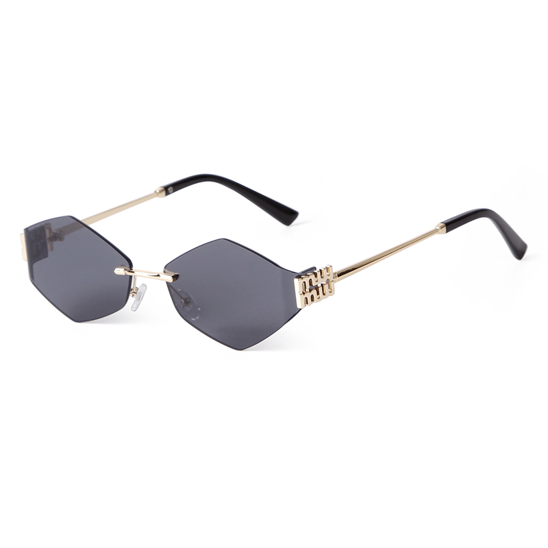 Trend Hexagon Rimless Sunglass - مراجعة Street Fashion China Models وسعره