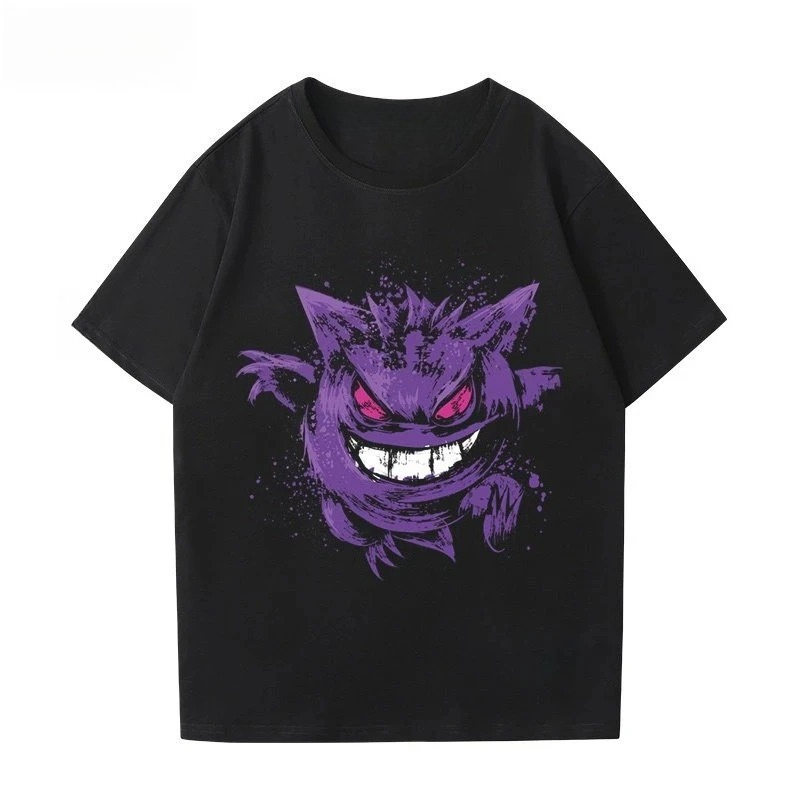 Pokémon Gengar Printing Tee Co - مراجعة Street Fashion In Japan وسعره
