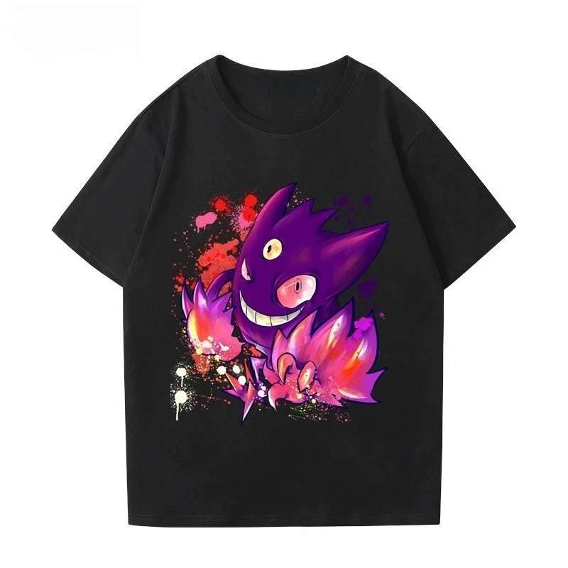 Pokémon Gengar Printing Tee Co - مراجعة Street Fashion In Japan وسعره