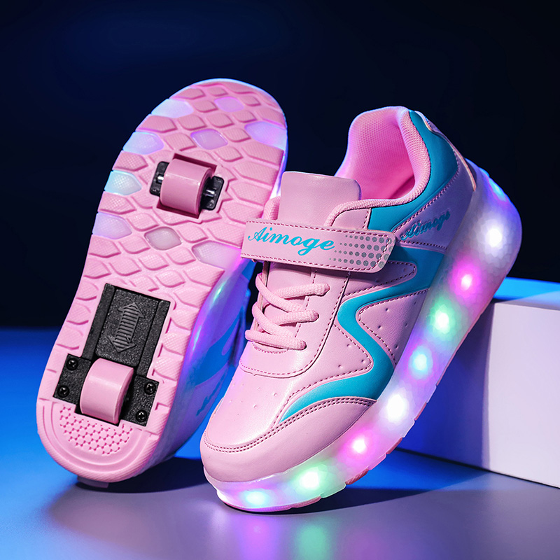 Fashion Luminous Roller Skates - مراجعة Street Fashion Boy وسعره