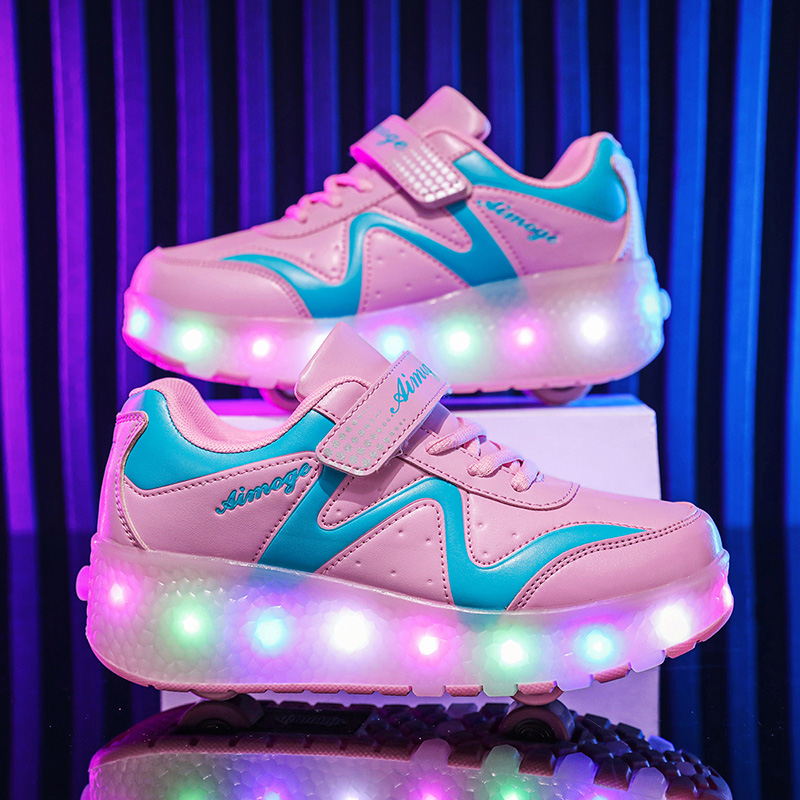 Fashion Luminous Roller Skates - مراجعة Street Fashion Boy وسعره