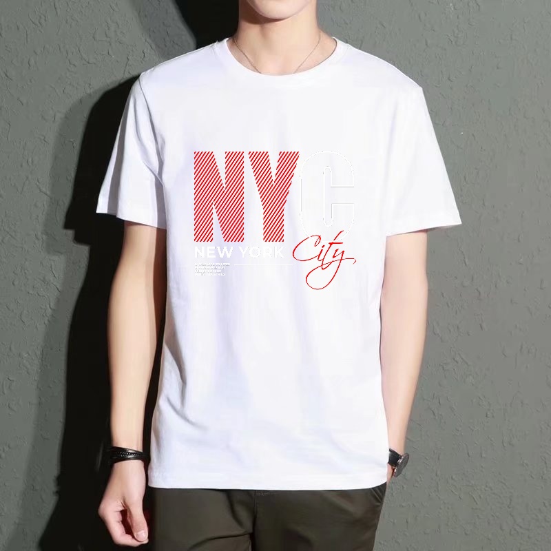 Men's Black Round-Neck Short-S - مراجعة Street Style New York Fashion وسعره