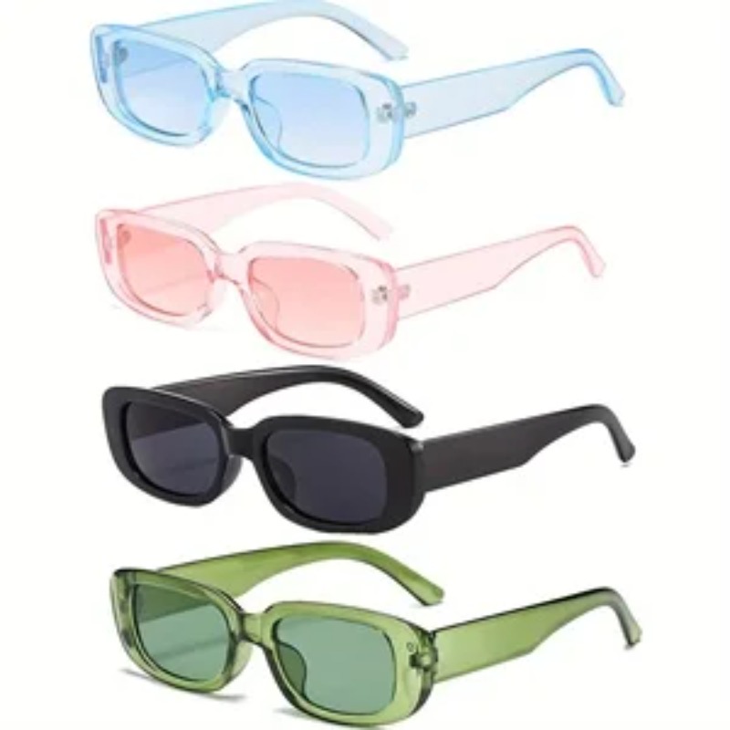 1/4pcs New Small Square Sungla - مراجعة Street Fashion Brand وسعره