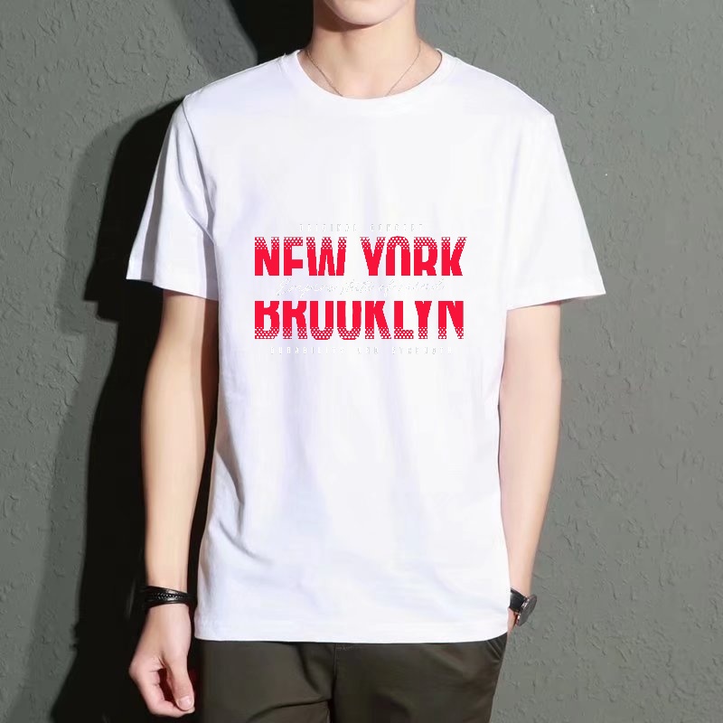 Men's Black Round-Neck Short-S - مراجعة Street Fashion In New York وسعره