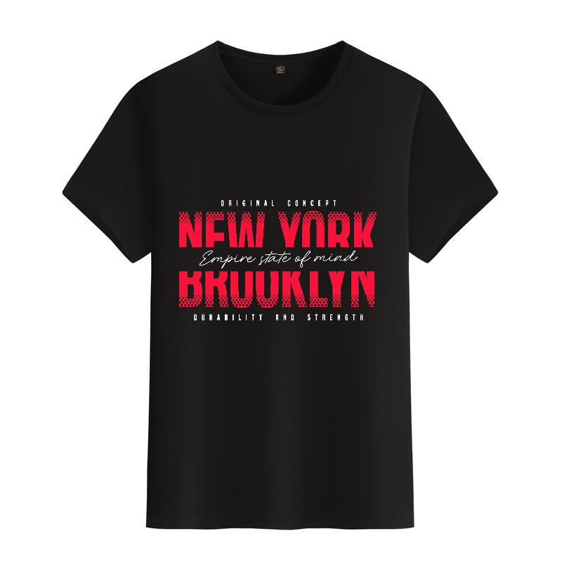 Men's Black Round-Neck Short-S - مراجعة Street Fashion In New York وسعره