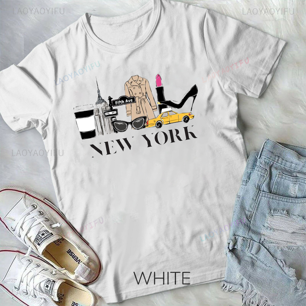 New York Printed T-shirt Capit - مراجعة Street Fashion In New York وسعره