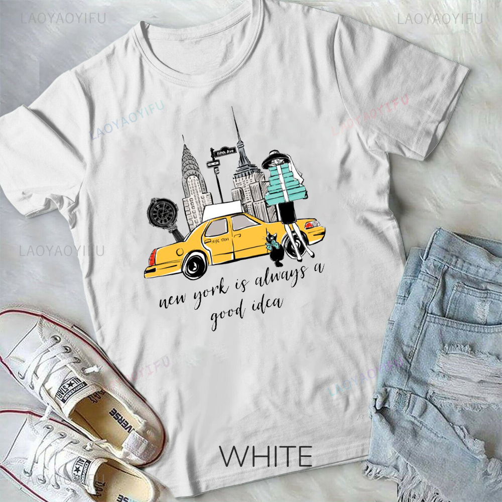 New York Printed T-shirt Capit - مراجعة Street Fashion In New York وسعره