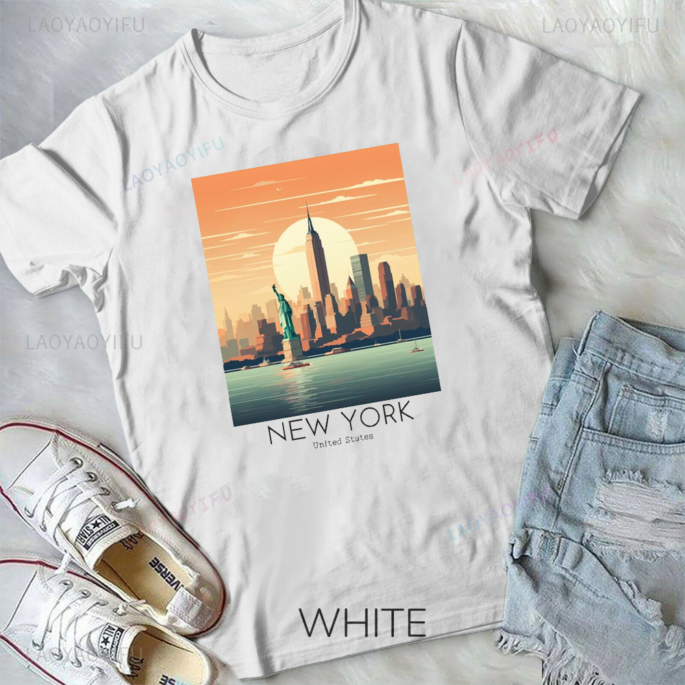 New York Printed T-shirt Capit - مراجعة Street Fashion In New York وسعره