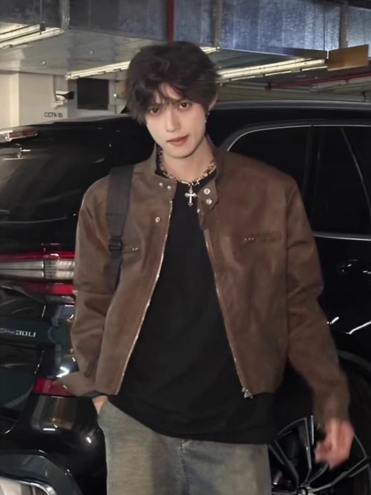 High Street Cool Style PU Leat - مراجعة Street Fashion Japan Brand وسعره