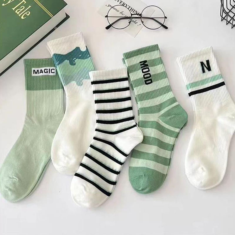 3/7 Pairs Women Striped Printe - مراجعة Street Fashion Youtube وسعره