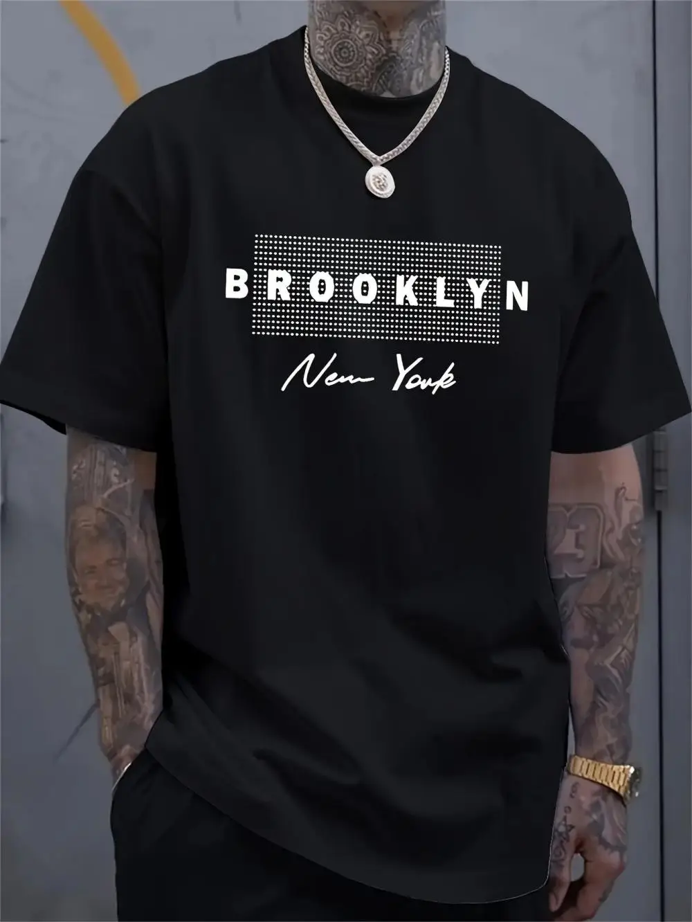 Men's New York Letter Printed  - مراجعة Street Fashion In New York وسعره