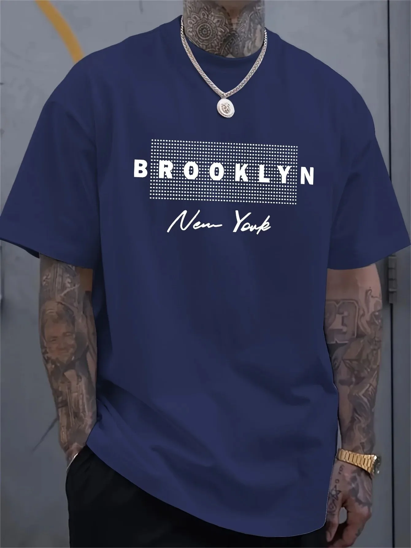 Men's New York Letter Printed  - مراجعة Street Fashion In New York وسعره