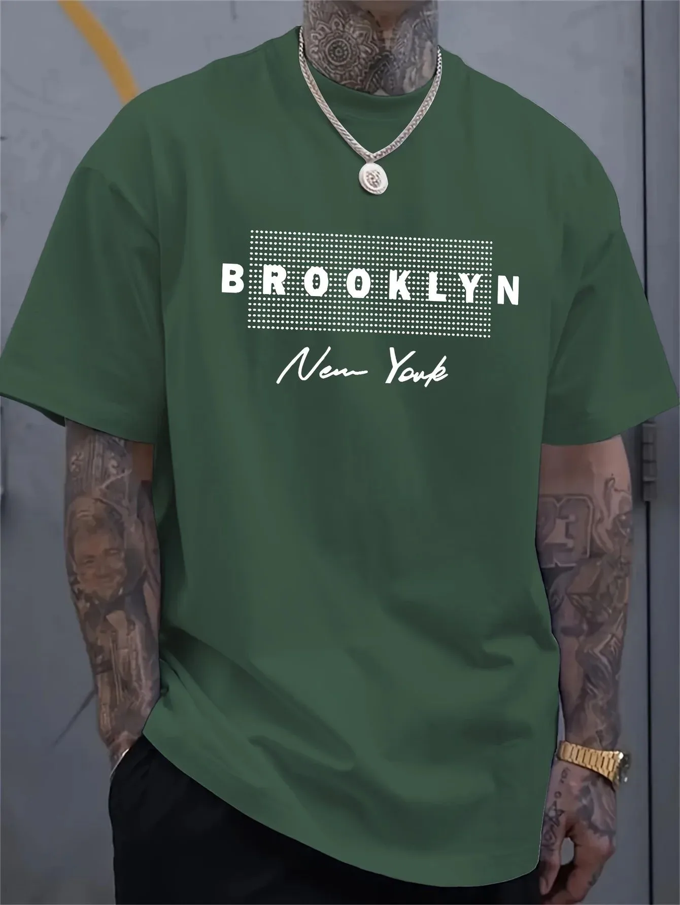 Men's New York Letter Printed  - مراجعة Street Fashion In New York وسعره