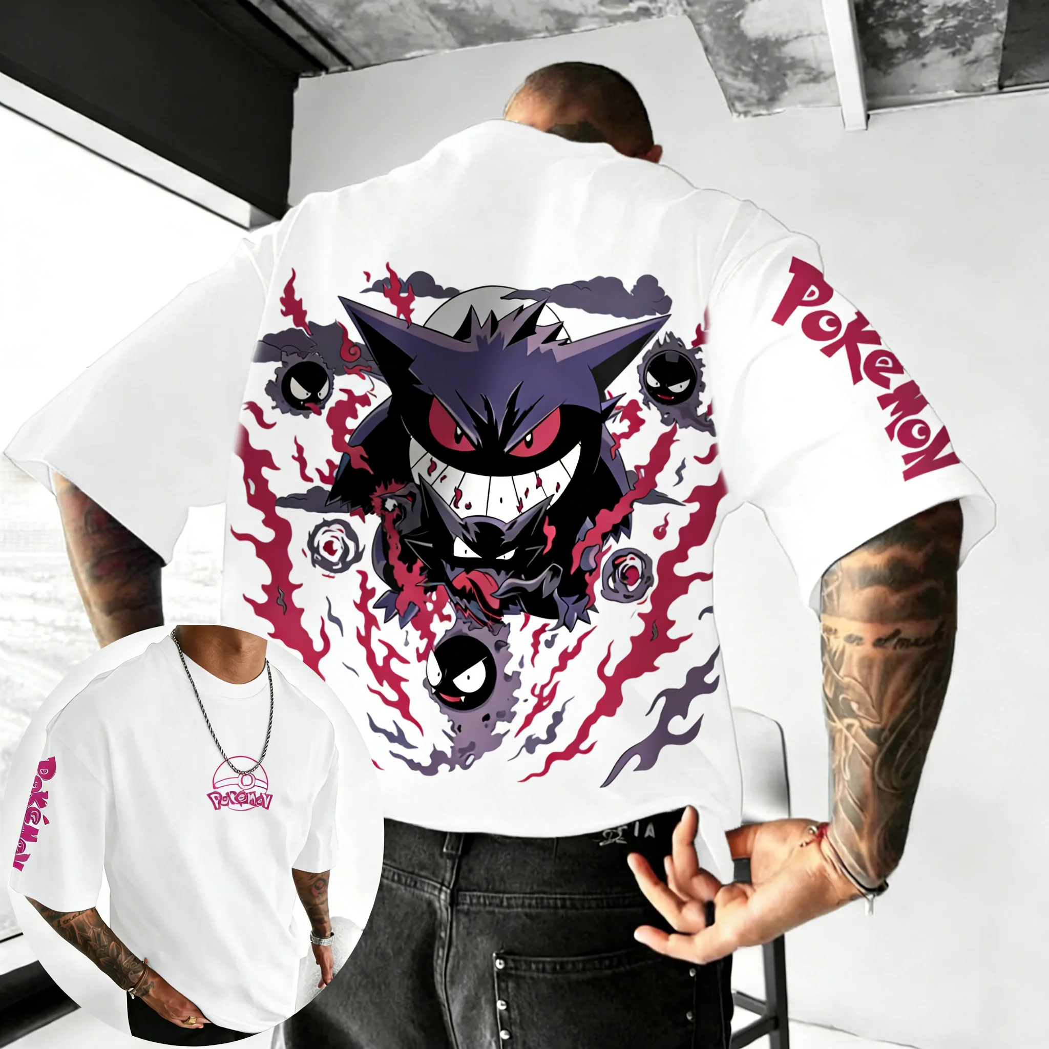 Pokemon  Anime Gengar Co Brand - مراجعة Street Fashion Japan Brand وسعره