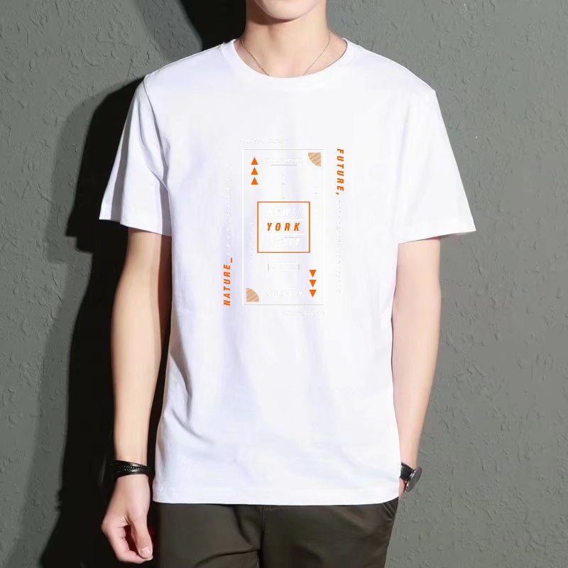 Men's Black Round-Neck Short-S - مراجعة Street Style New York Fashion وسعره