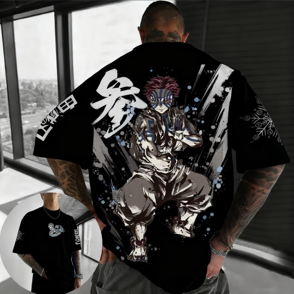Summer Plus Size Demon Slayer  - مراجعة Street Fashion In Japan وسعره