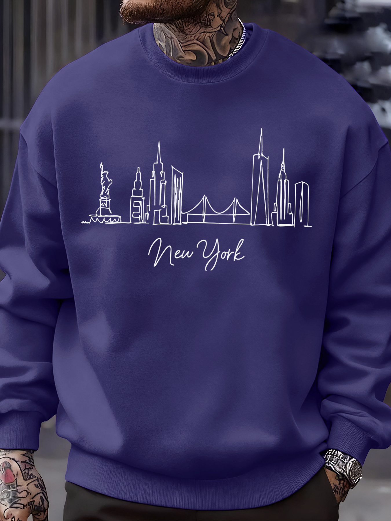New York City Line Prints Men' - مراجعة High Street Fashion New York وسعره