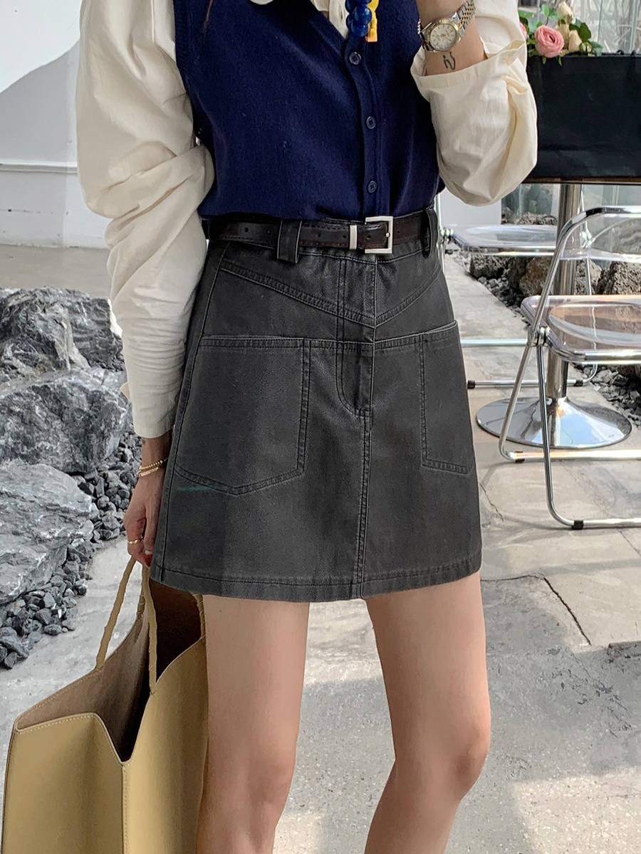 High Waist PU Leather  Skirt W - مراجعة Street Fashion Now وسعره