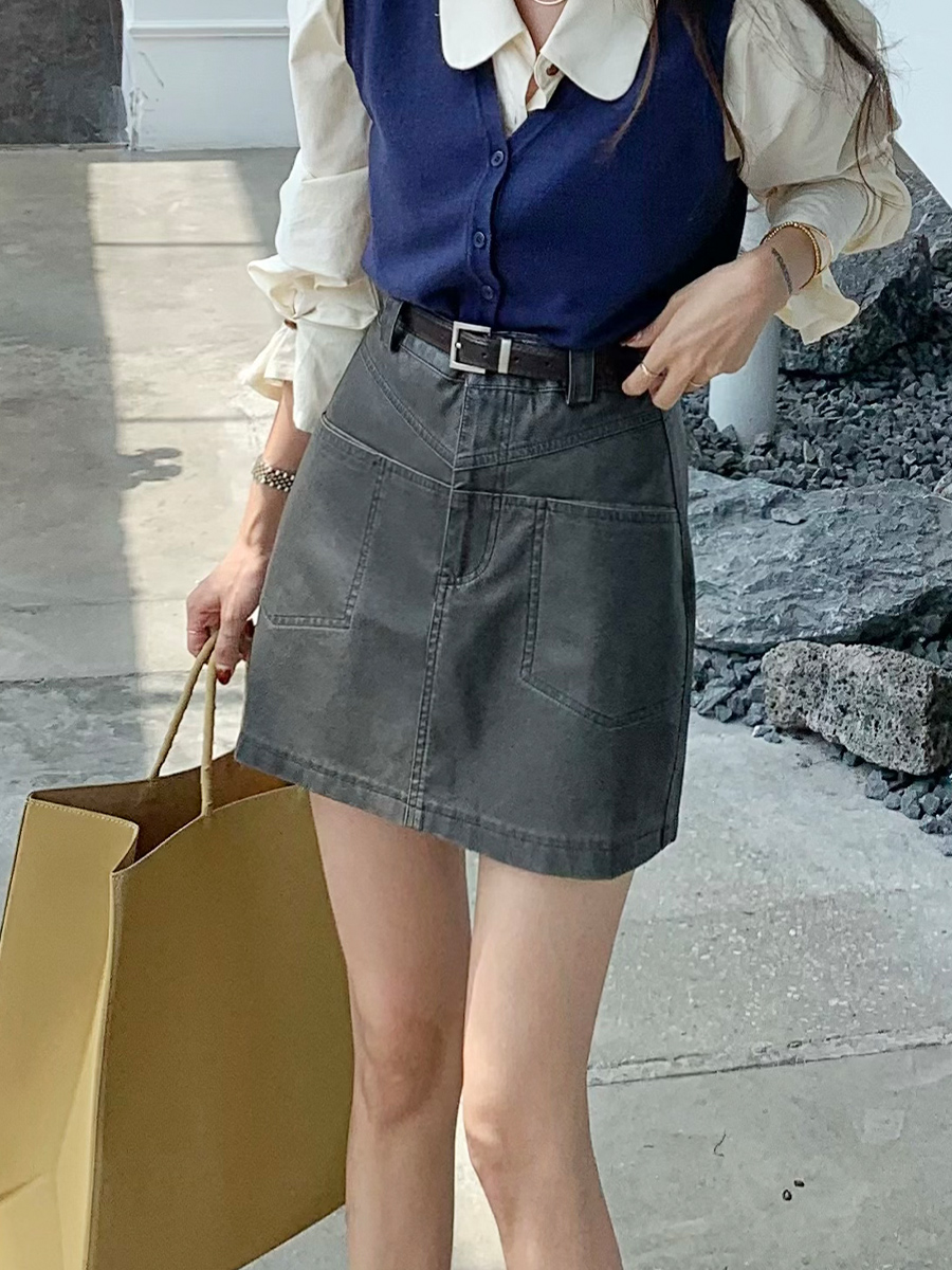 High Waist PU Leather  Skirt W - مراجعة Street Fashion Now وسعره