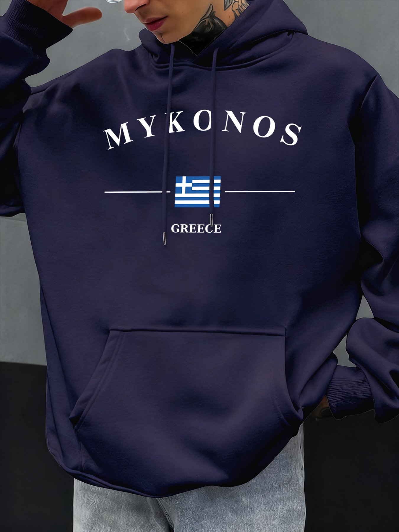 Mykonos Greece Letter And Flag - مراجعة Street Fashion Greece وسعره