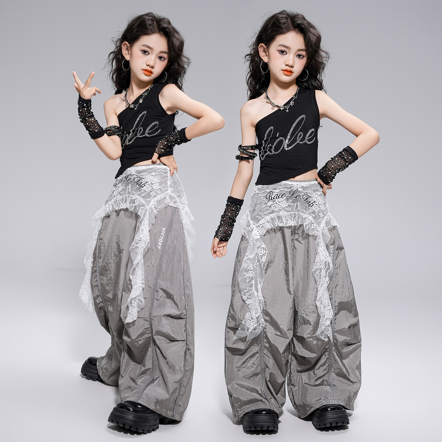 Girls Jazz Dance Suit Fashion  - مراجعة Street Fashion Outfit Girl وسعره
