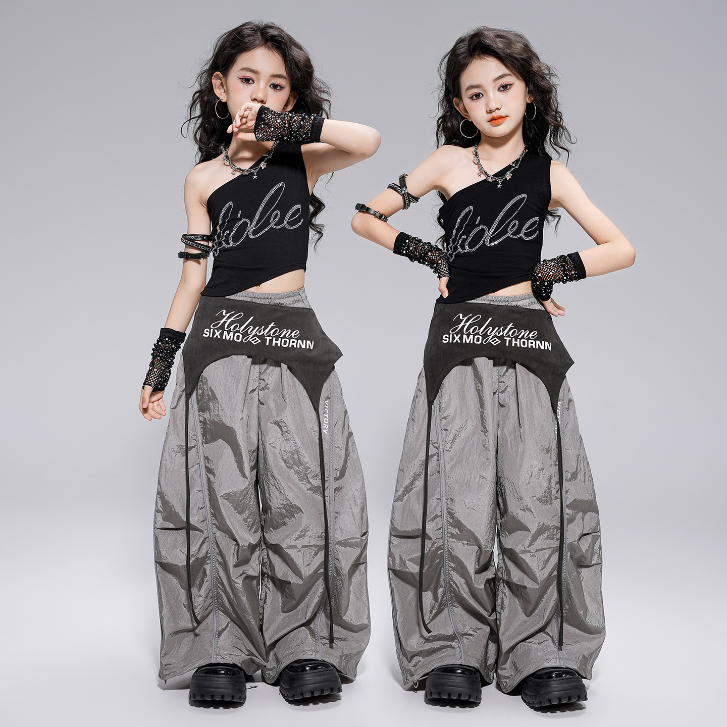 Girls Jazz Dance Suit Fashion  - مراجعة Street Fashion Outfit Girl وسعره