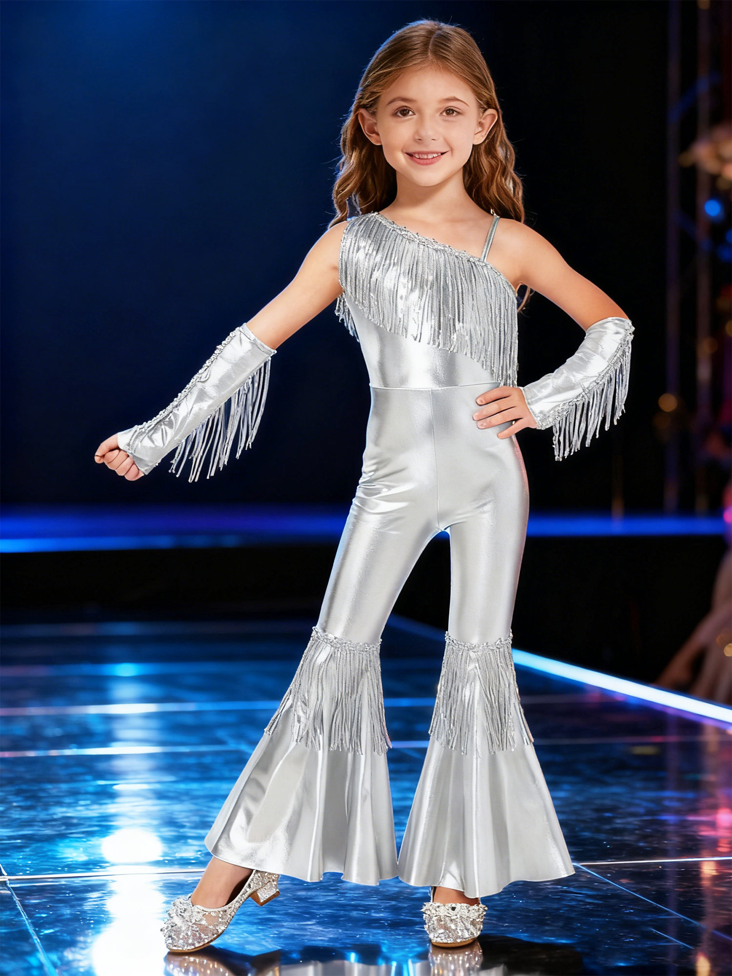 Girls Street Jazz Dance Costum - مراجعة Street Fashion Outfit Girl وسعره
