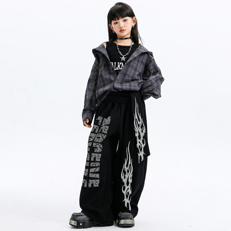 Girls Jazz Dance Costumes Hood - مراجعة Street Fashion Outfit Girl وسعره