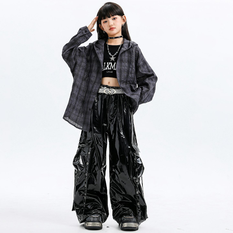 Girls Jazz Dance Costumes Hood - مراجعة Street Fashion Outfit Girl وسعره