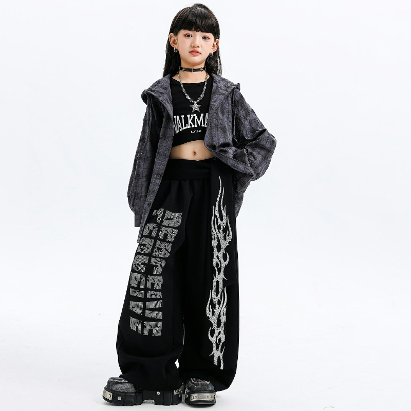 Girls Jazz Dance Costumes Hood - مراجعة Street Fashion Outfit Girl وسعره