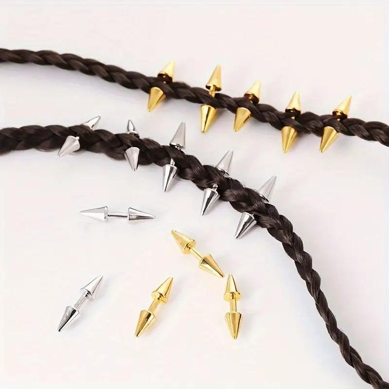 5pcs Set Spiked Hair Clips Pun - مراجعة Street Fashion Rings وسعره