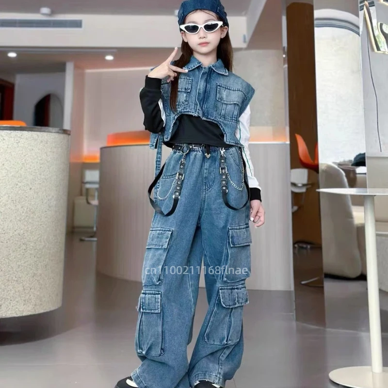 Girls Kids Jazz Hip Hop Dance  - مراجعة Street Fashion Outfit Girl وسعره