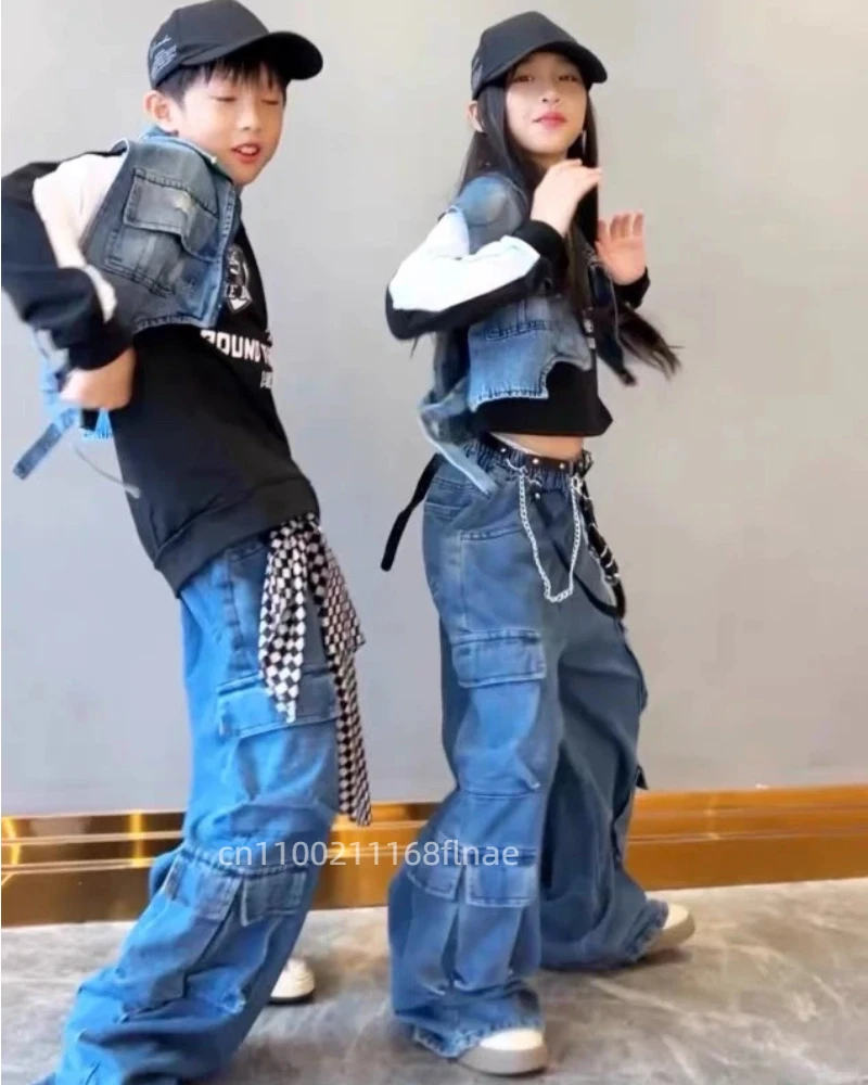 Girls Kids Jazz Hip Hop Dance  - مراجعة Street Fashion Outfit Girl وسعره