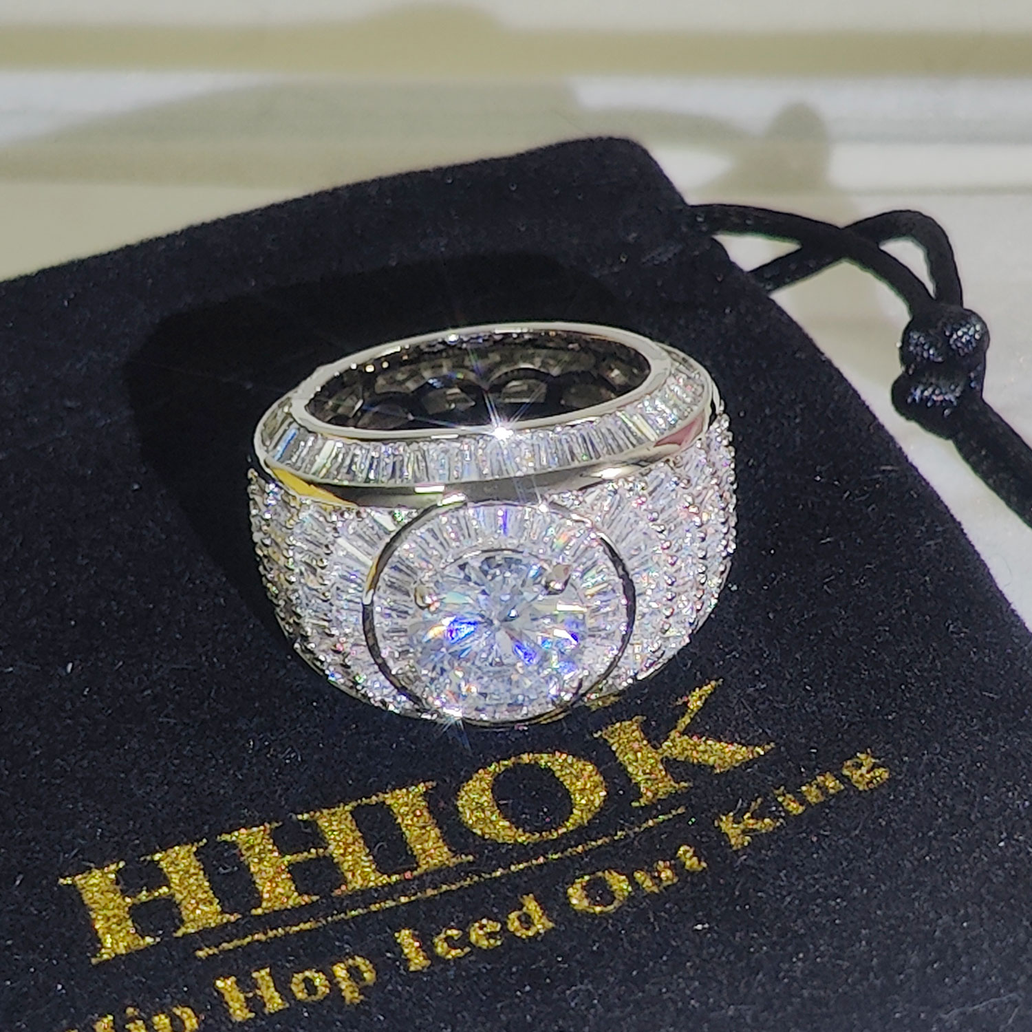 Silver/18k Gold Plated Cluster - مراجعة Street Fashion Rings وسعره