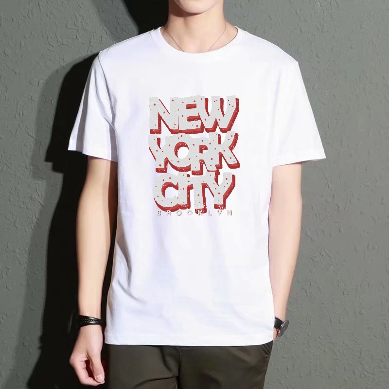 Men's Black Round-Neck Short-S - مراجعة Street Style New York Fashion وسعره