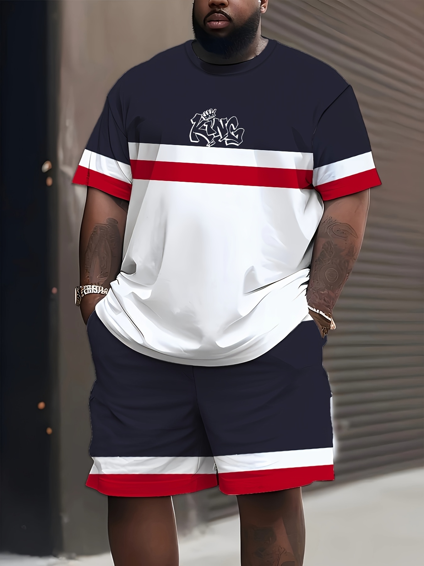 New Plus Size Men's T-shirt An - مراجعة Street Fashion Male وسعره