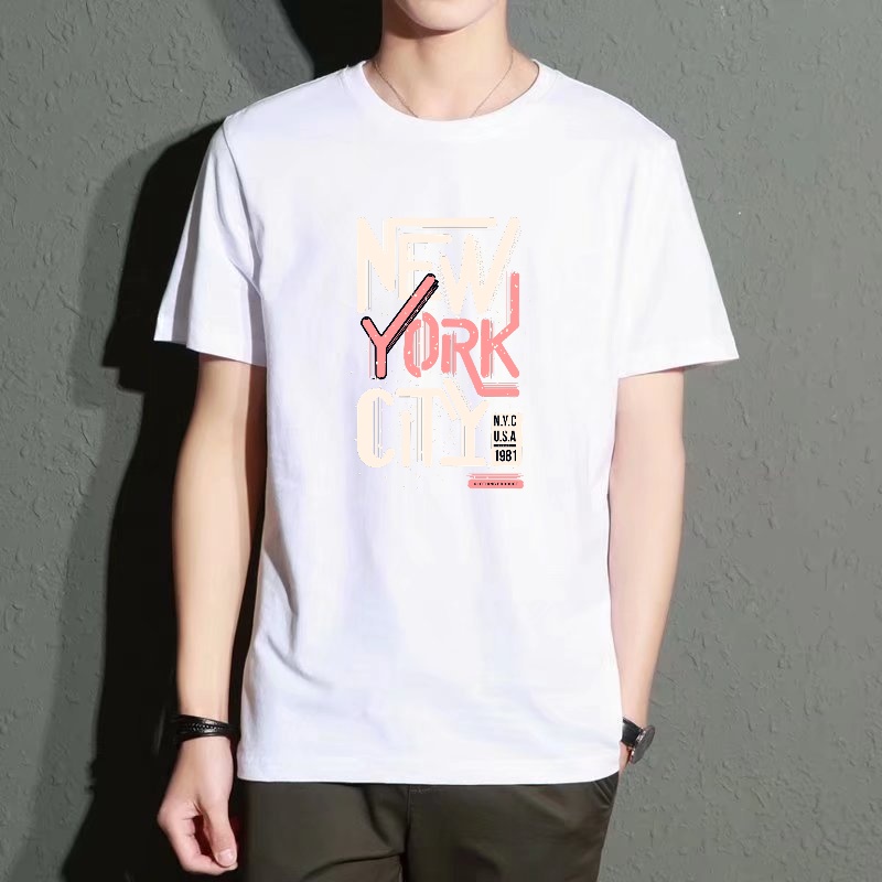 Men's Black Round-Neck Short-S - مراجعة Street Style New York Fashion وسعره