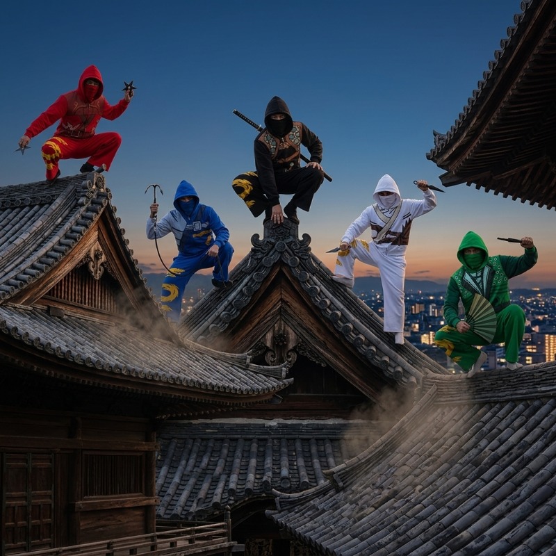 Ninja Warrior Armor Hoodie Set - مراجعة Street Fashion Male وسعره