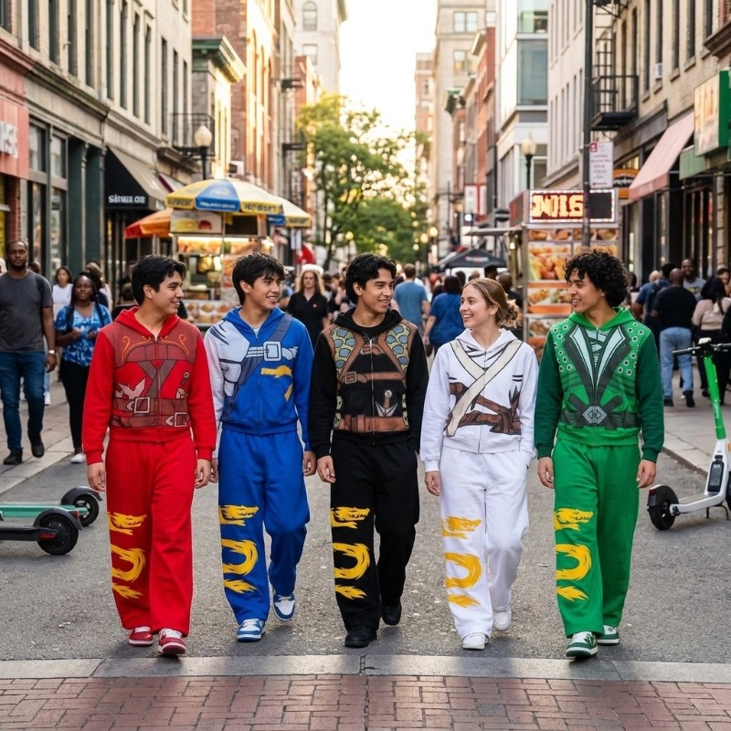 Ninja Warrior Armor Hoodie Set - مراجعة Street Fashion Male وسعره