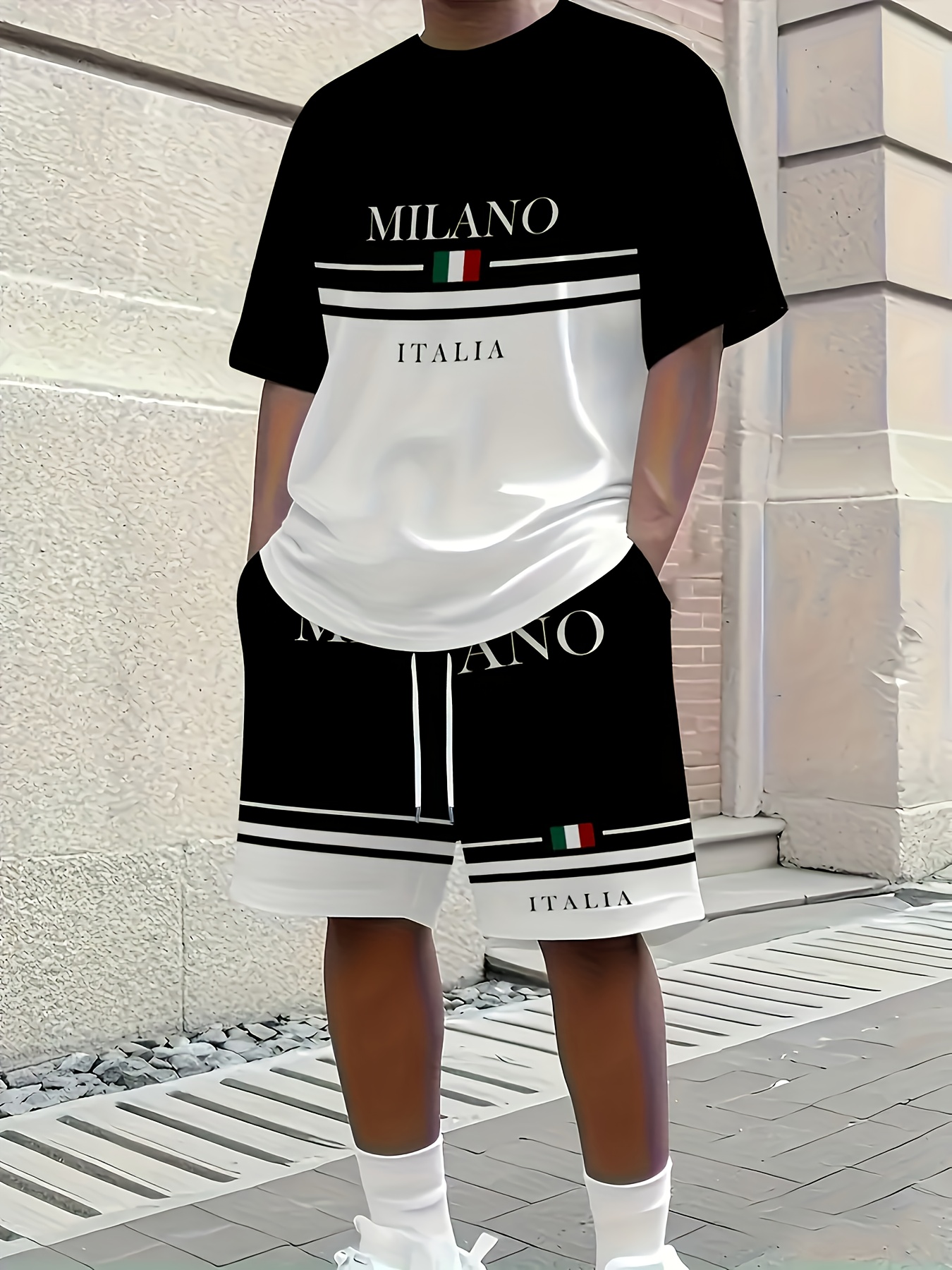 2026 Summer New Men's Short-Sl - مراجعة Street Fashion Male وسعره