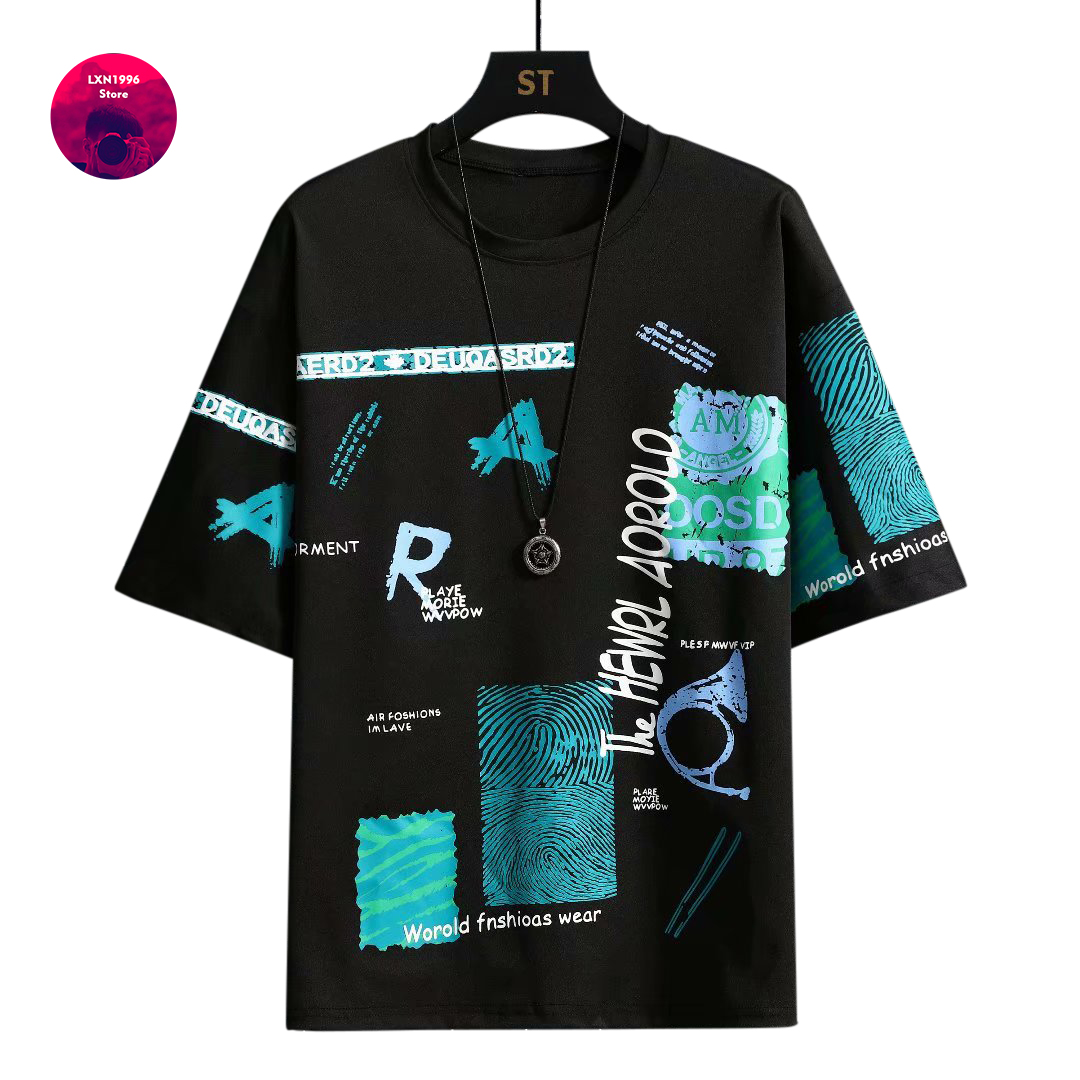 Men Harajuku Graphic Black Sum - مراجعة Street Fashion Japan Brand وسعره