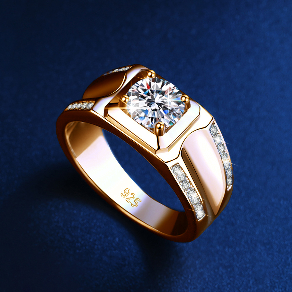 Trends 2025 Luxury Moissanite  - مراجعة Street Fashion Rings وسعره