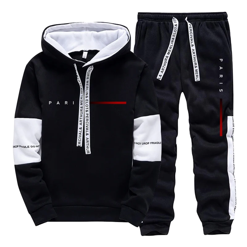 Men's Set Paris Fashion Hoodie - مراجعة Street Fashion Male وسعره