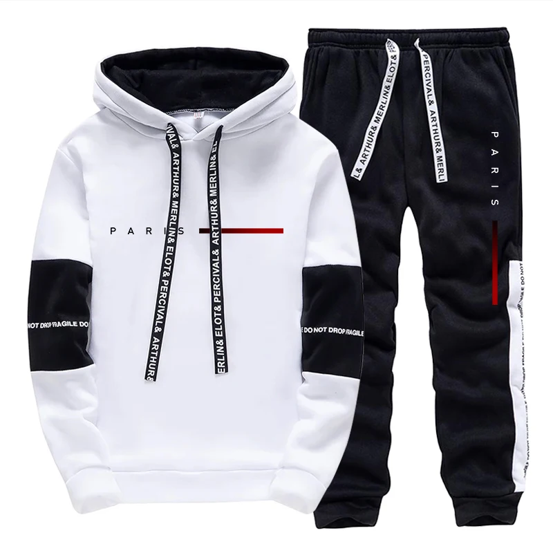 Men's Set Paris Fashion Hoodie - مراجعة Street Fashion Male وسعره